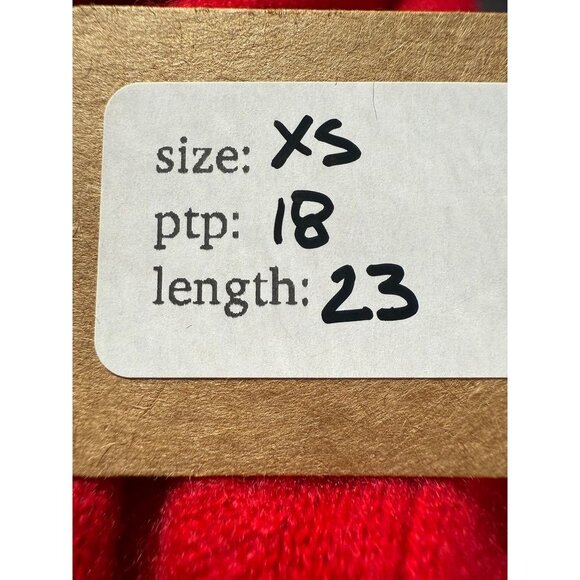 J.Crew Red XS Cashmere Crewneck Sweater Classic Fit Lightweight & Soft - Picture 5 of 5